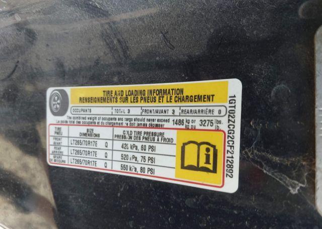 2012 GMC SIERRA 2500HD WT