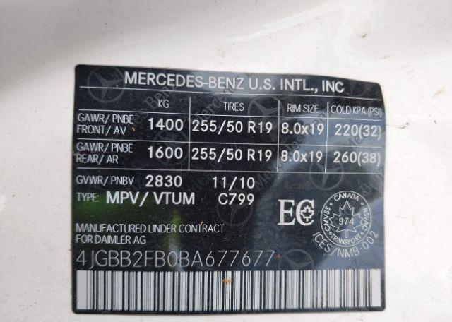 2011 MERCEDES-BENZ ML 350 BLUETEC 4MATIC