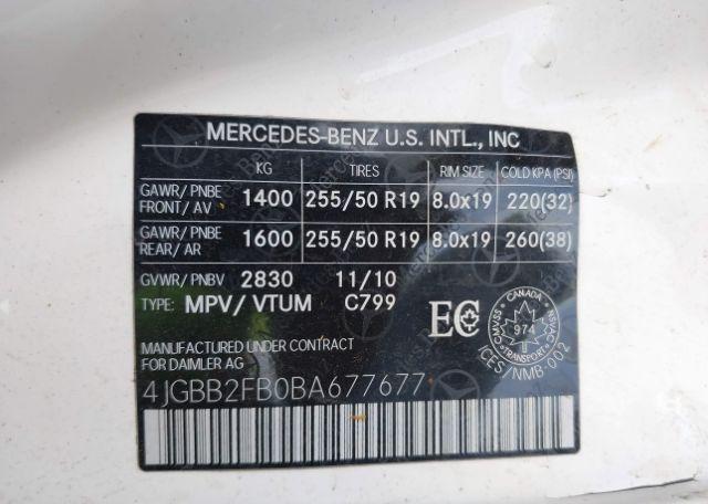 2011 MERCEDES-BENZ ML 350 BLUETEC 4MATIC