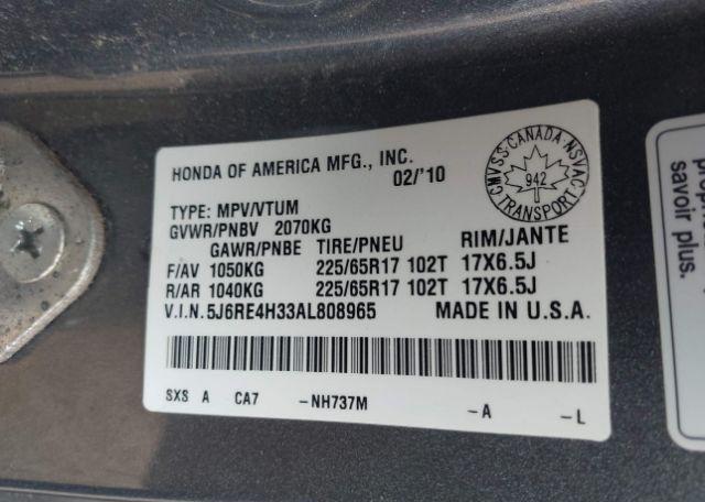 2010 HONDA CR-V LX