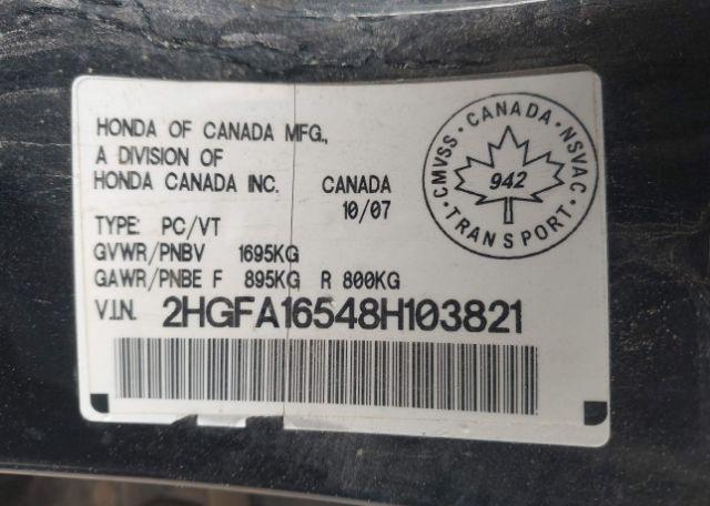 2008 HONDA CIVIC LX