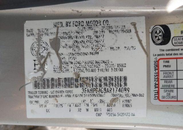 2010 FORD FUSION SEL