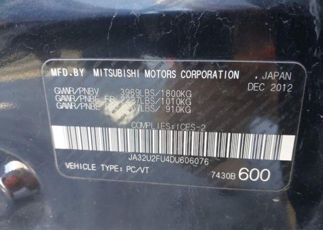 2013 MITSUBISHI lancer se