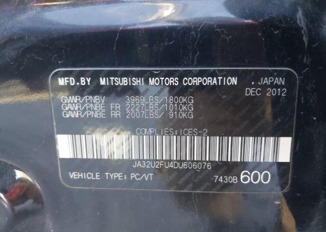 2013 MITSUBISHI lancer se