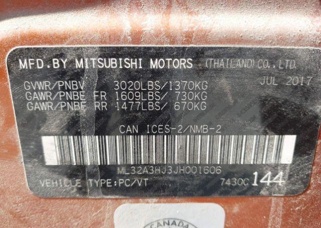2018 MITSUBISHI MIRAGE ES