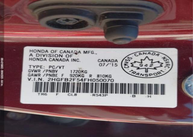 2015 HONDA CIVIC EX 4DR
