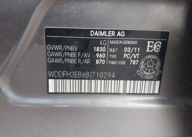 2011 MERCEDES-BENZ B-CLASS