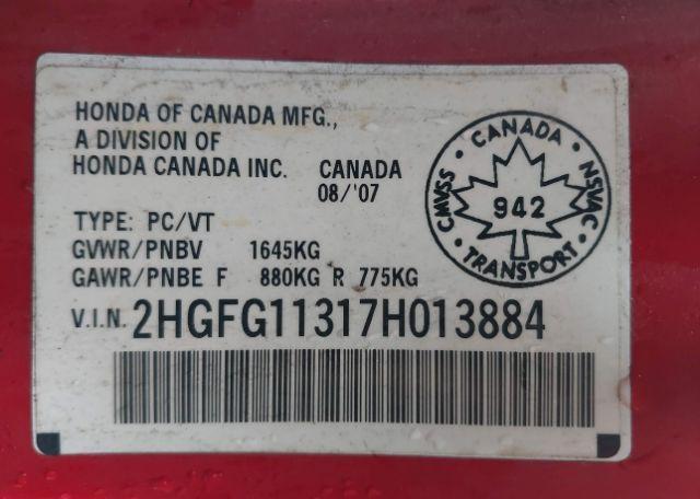 2007 HONDA CIVIC DX-G