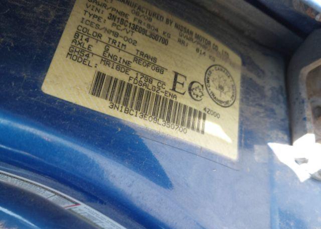 2009 NISSAN VERSA 1.8SL