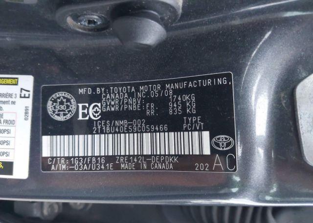 2009 TOYOTA COROLLA CE