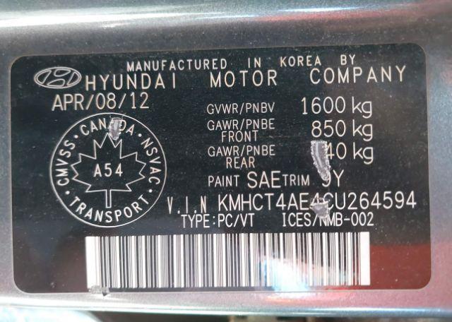 2012 HYUNDAI ACCENT GL