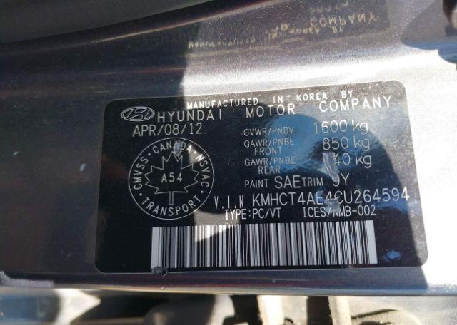 2012 HYUNDAI ACCENT GL