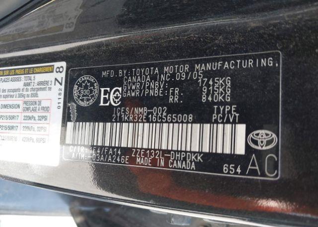 2006 TOYOTA MATRIX XR