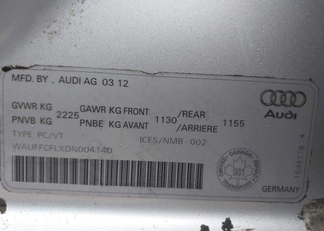 2013 AUDI A4 2.0T PREMIUM