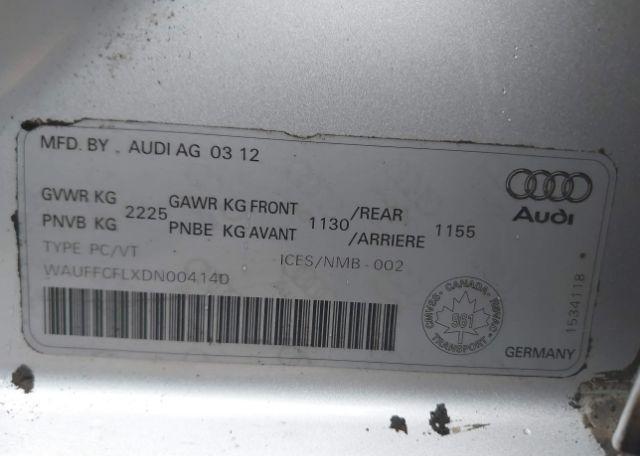 2013 AUDI A4 2.0T PREMIUM