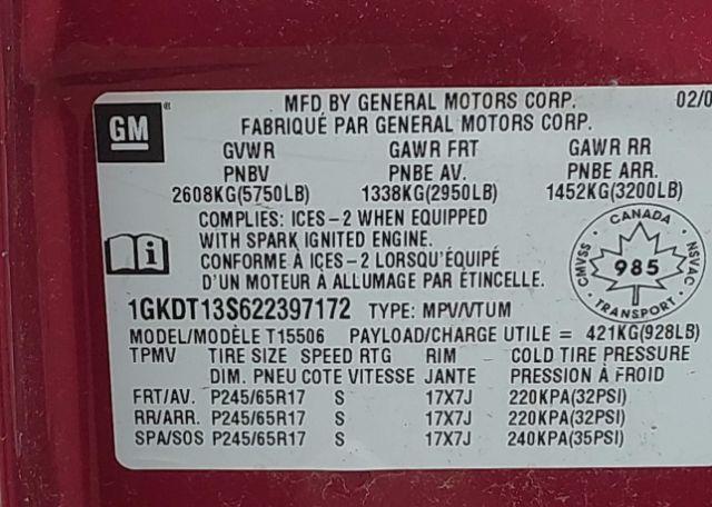 2002 GMC ENVOY SLE