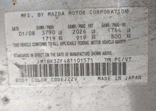 2008 MAZDA MAZDA3 GS