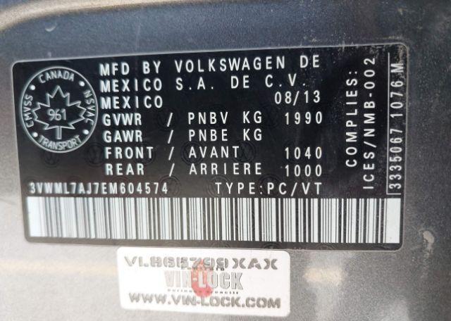 2014 VOLKSWAGEN GOLF 2.0 TDI COMFORTLINE