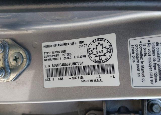 2007 HONDA CR-V EX