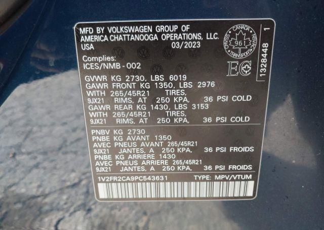 2023 VOLKSWAGEN ATLAS SEL PREMIUM R-LINE