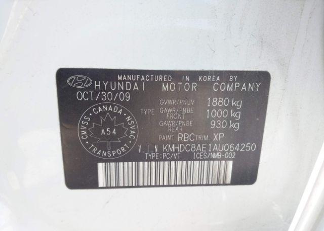 2010 HYUNDAI ELANTRA TOURING GLS