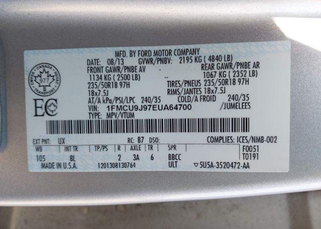 2014 FORD ESCAPE TITANIUM