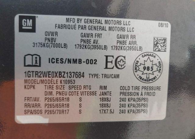 2011 GMC SIERRA 1500 SLT