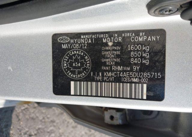 2013 HYUNDAI ACCENT GL