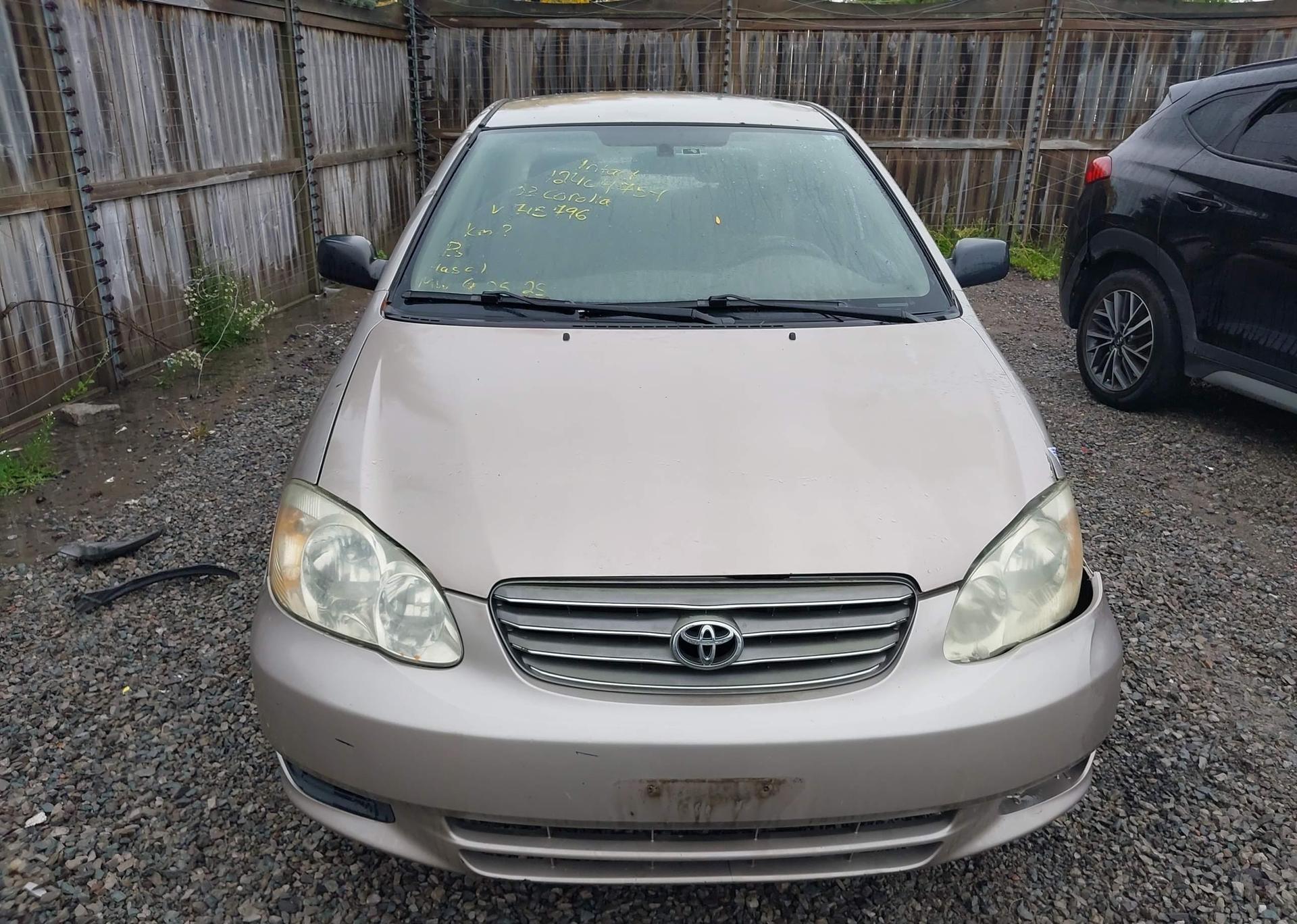 2003 TOYOTA COROLLA