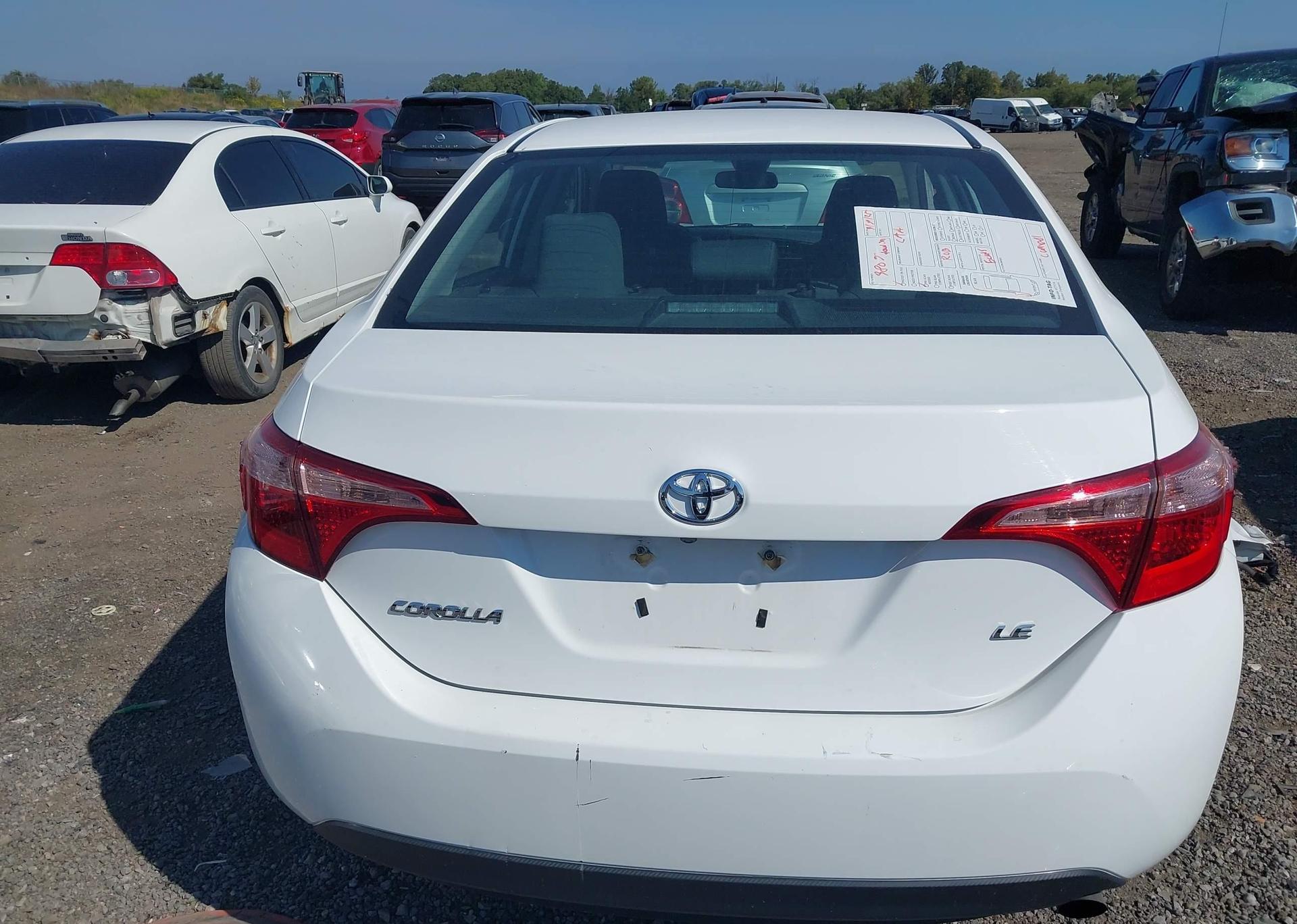 2018 TOYOTA COROLLA L