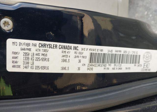 2010 DODGE GRAND CARAVAN SE