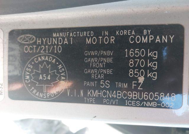 2011 HYUNDAI ACCENT GL