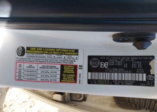 2010 TOYOTA COROLLA CE