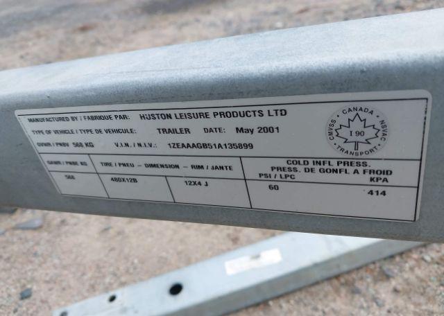 2001 EZ LOADER BOAT TRAILER