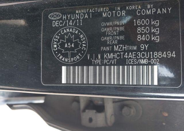 2012 HYUNDAI ACCENT GL