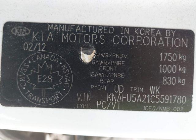 2012 KIA FORTE5 2.0L EX