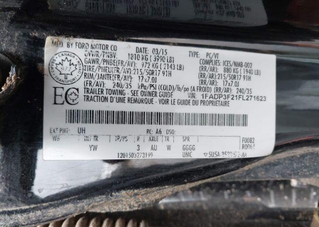 2015 FORD FOCUS SE