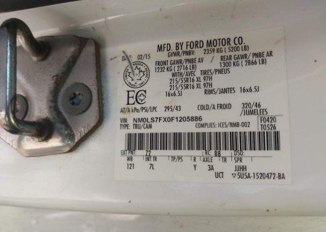 2015 FORD TRANSIT CONNECT XLT