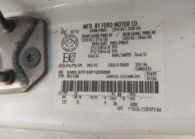 2015 FORD TRANSIT CONNECT XLT