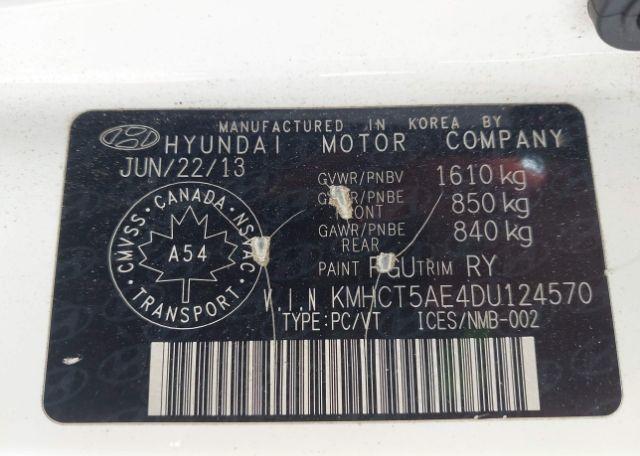 2013 HYUNDAI ACCENT GL