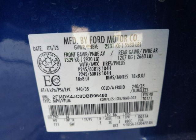 2013 FORD EDGE SEL