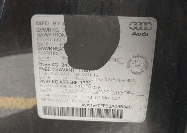 2011 AUDI Q5 2.0T PREMIUM PLUS