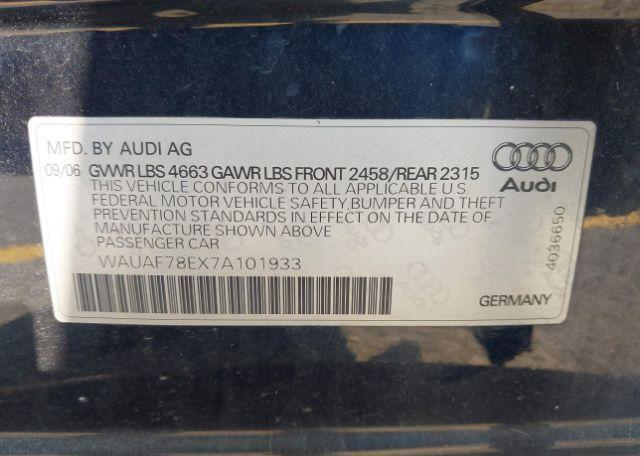 2007 AUDI A4 2.0T
