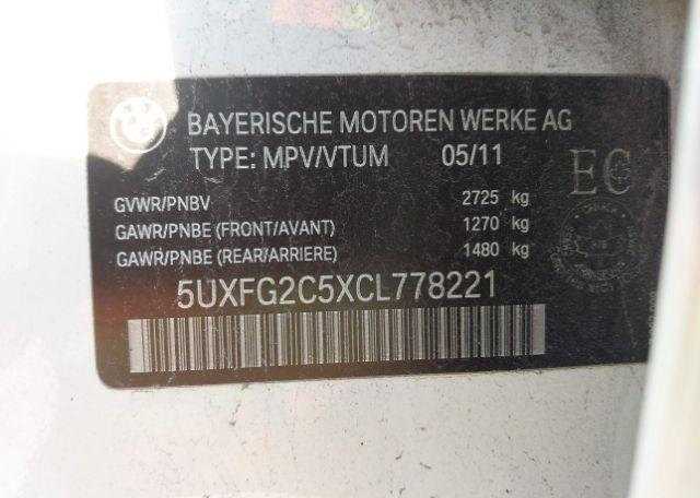 2012 BMW X6 XDRIVE35I