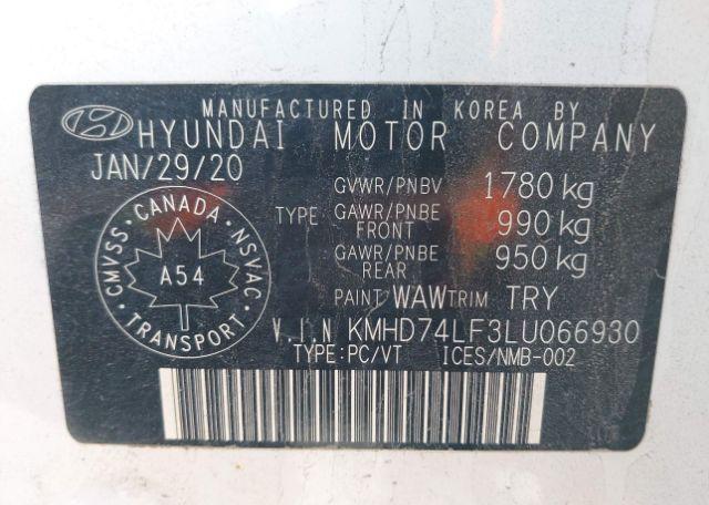 2020 HYUNDAI ELANTRA ESSENTIAL AUTO IVT