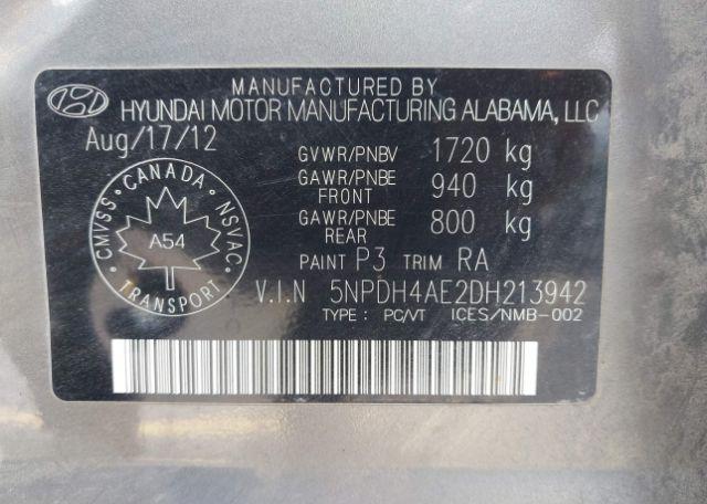 2013 HYUNDAI ELANTRA GL