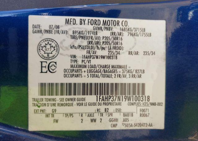 2009 FORD FOCUS SEL