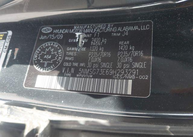 2009 HYUNDAI SANTA FE GL