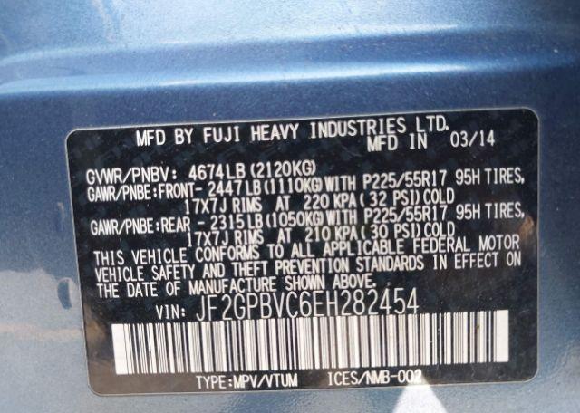 2014 SUBARU XV CROSSTREK HYBRID 2.0I TOURING