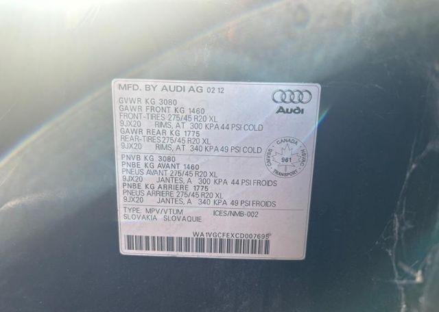 2012 AUDI Q7 PRESTIGE